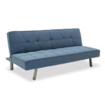 3 seater sofa-bed Travis Складиште™ with fabric in light blue color 175x83x74cm