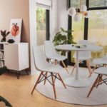 Chair Julita Складиште™ PP white-natural leg 46x50x82cm - Image 2