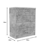 Student bedroom furniture package OLYMPUS A Складиште™ set of 5 pieces in antique anthracite shade - Image 9