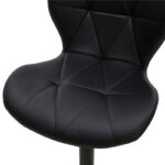 Bar stool Coozy Складиште™ adjustable height black matte metal with PU in black - Image 6