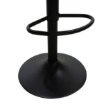 Bar stool Coozy Складиште™ adjustable height black matte metal with PU in black - Image 8