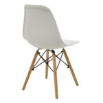 Chair Julita Складиште™ PP white-natural leg 46x50x82cm - Image 3
