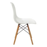 Chair Julita Складиште™ PP white-natural leg 46x50x82cm - Image 4