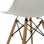 Chair Julita Складиште™ PP white-natural leg 46x50x82cm - Image 6