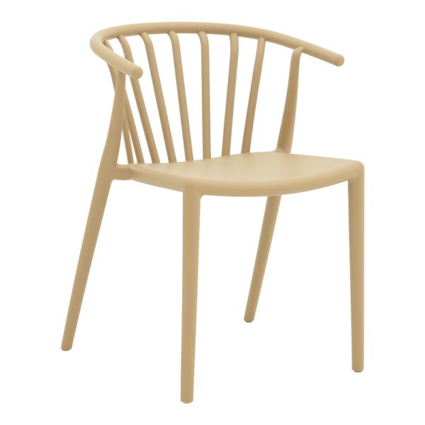 Zelma Складиште™ pp armchair in light cappucino color 55x53x73cm - Image 1