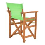 Kompa Складиште™ director's chair walnut solid beech wood and green fabric - Image 2