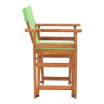 Kompa Складиште™ director's chair walnut solid beech wood and green fabric - Image 3