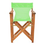 Kompa Складиште™ director's chair walnut solid beech wood and green fabric - Image 4