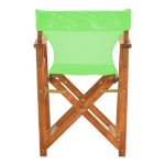 Kompa Складиште™ director's chair walnut solid beech wood and green fabric - Image 5