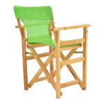 Kompa Складиште™ director's chair natural color solid beech wood and green fabric - Image 2