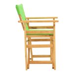 Kompa Складиште™ director's chair natural color solid beech wood and green fabric - Image 3