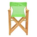 Kompa Складиште™ director's chair natural color solid beech wood and green fabric - Image 4