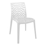 Hush stackable Складиште™ pp chair in white color 50x57x81cm