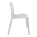 Hush stackable Складиште™ pp chair in white color 50x57x81cm - Image 3