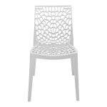 Hush stackable Складиште™ pp chair in white color 50x57x81cm - Image 4