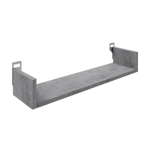 Wall shelf Derva Складиште™  in cement grey color 60x15x10cm - Image 1