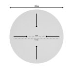 Verhia table top Складиште™ HPL dark grey marble look D69cm 12mm thick - Image 4